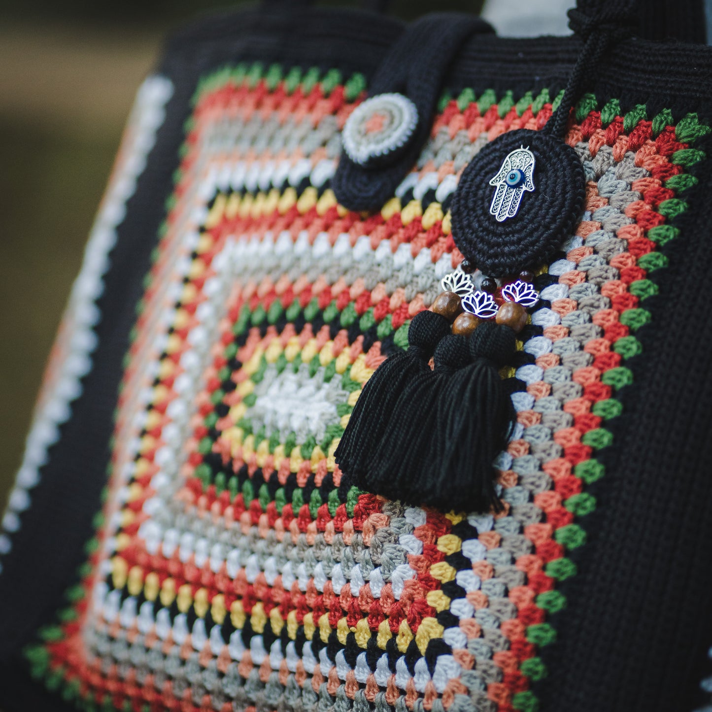 Crochet Tote Bag - Desert Mosaic