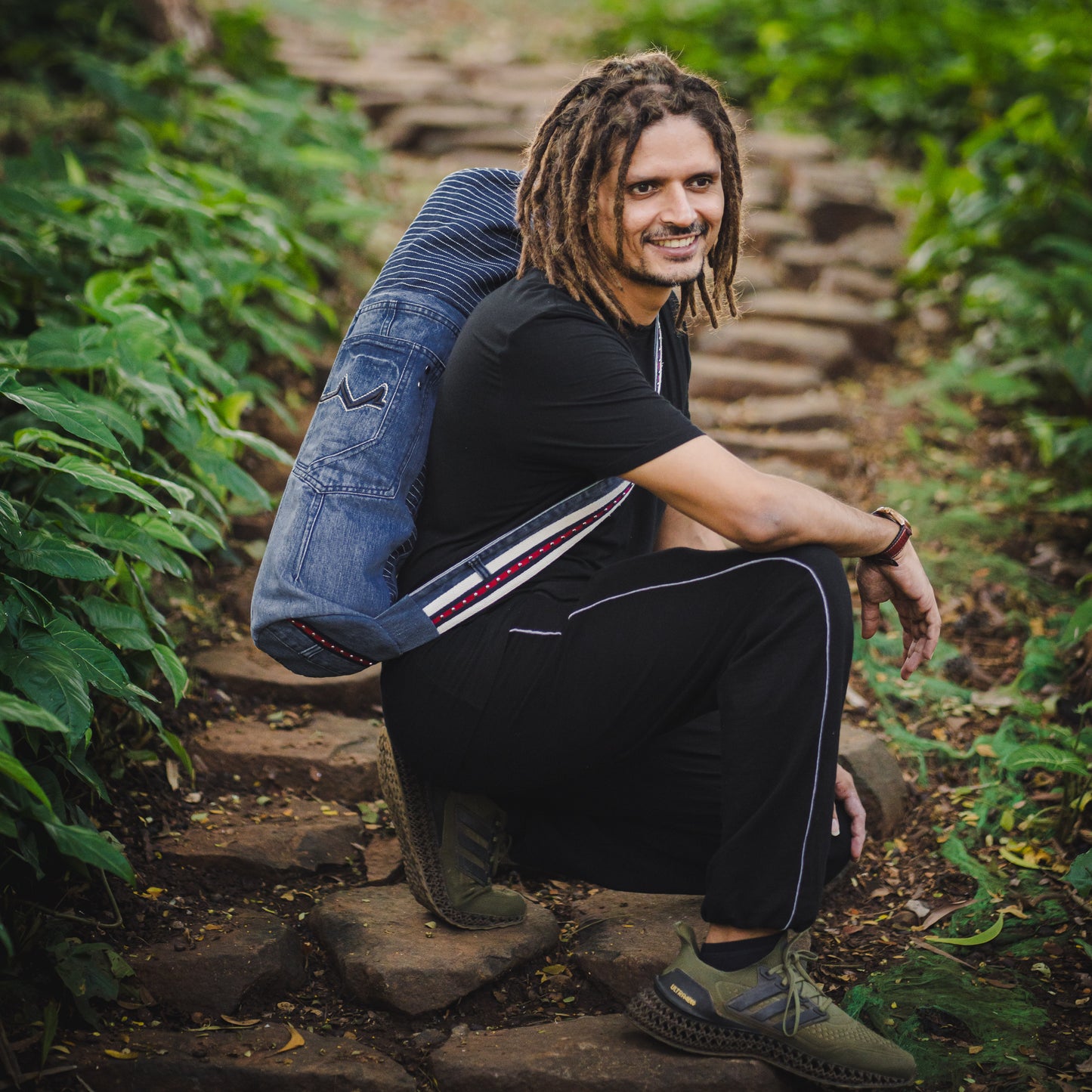 Denim Yoga Mat Bag - Street Sage