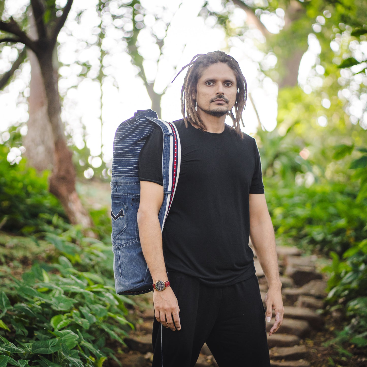 Denim Yoga Mat Bag - Street Sage