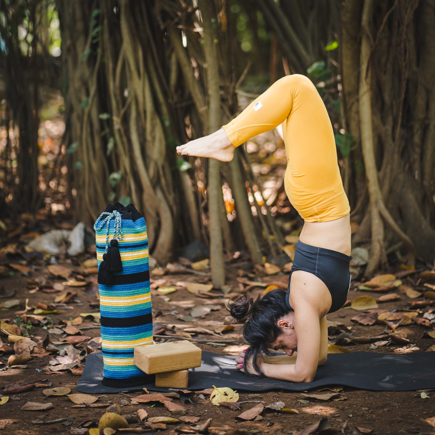 Handcrafted Yoga Mat Bag - Twilight Waters