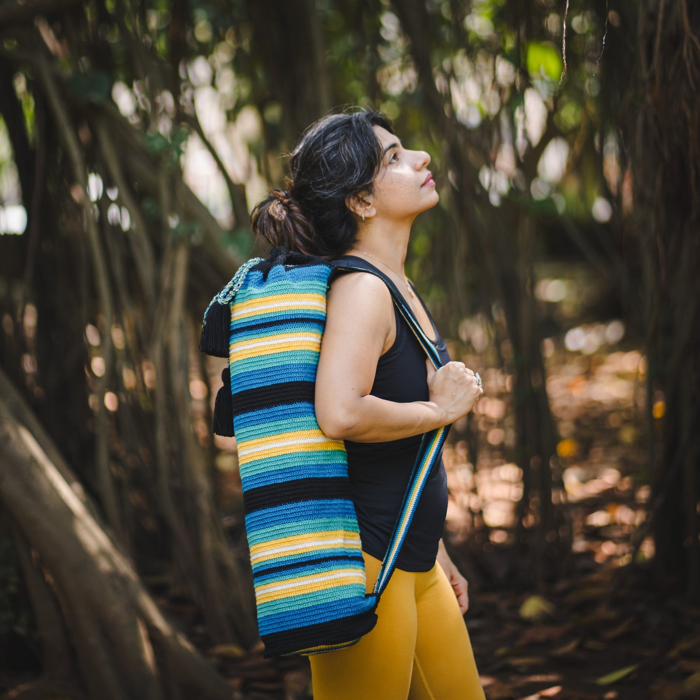 Handcrafted Yoga Mat Bag - Twilight Waters