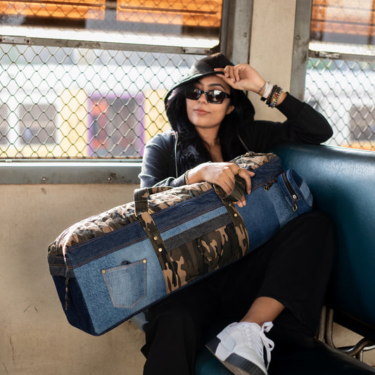 Camo Denim Duffel Bag - Maverick