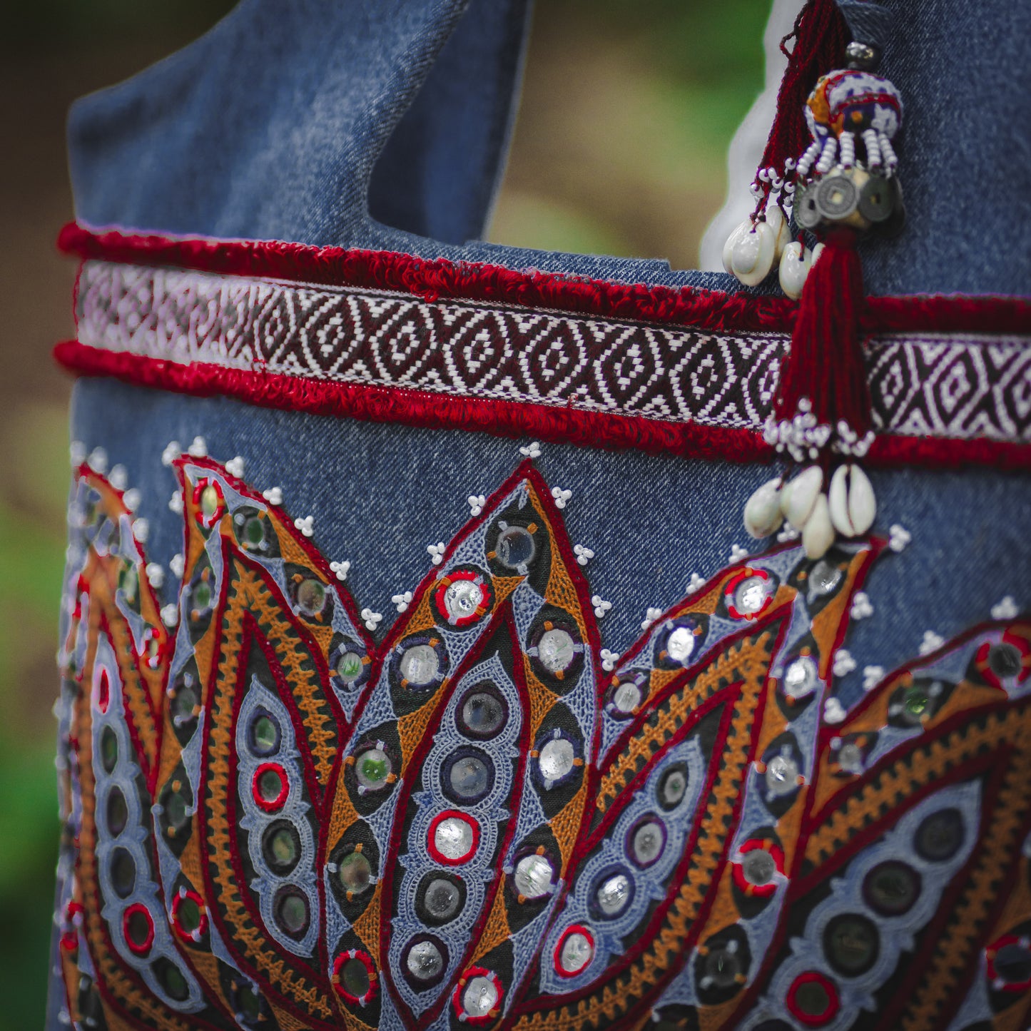 Spirit of Denim - Embroidered Tote Bag