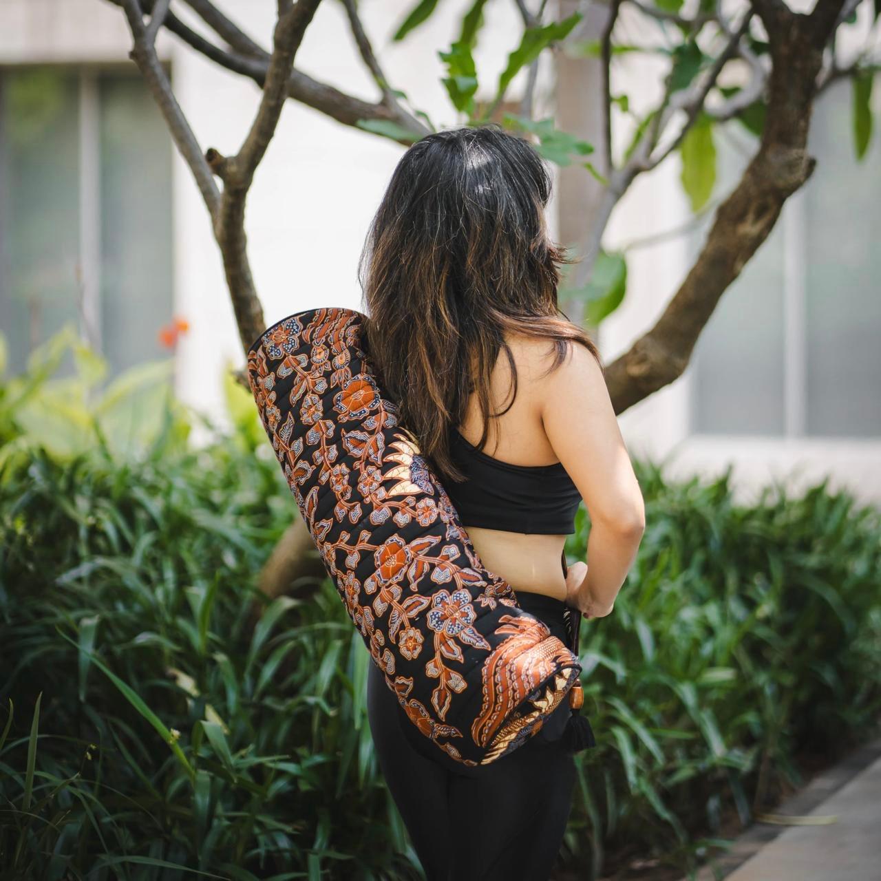 Yoga Mat Bag - Copper Lotus