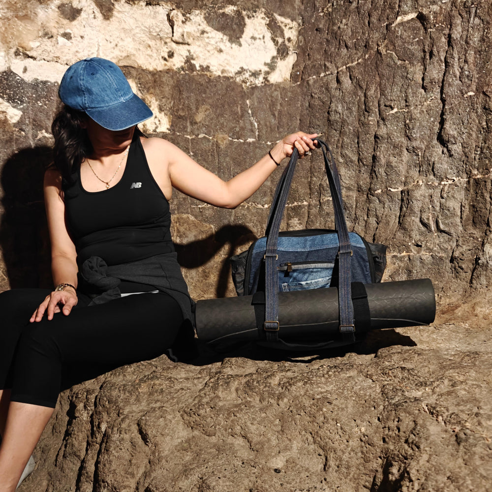 Born Again - Upcycled Yoga Mat Totepack